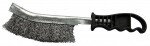 wire brush, stainless, plastic handle, 1pc triumf