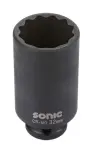 socket impact 12- Point 1/2”, dimensions 35mm, length. 85mm, long