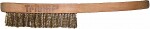 wooden handle wire brush 4-row messingharjased triumf