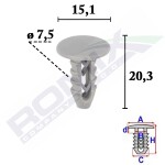 ROMIX 10067 / fiat szara seat cover