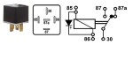 relay 12V 20/30A 5-pin with diode light
