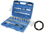 27- os. Socket wrenches set 1/2" 9-32mm 6-pt triumf