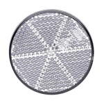 reflector white round D=55mm