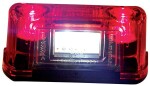 number plate light 4-LED 12-24V red