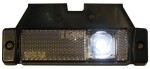 Side marker light LED white 12/24V 2,5 M cable