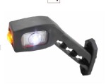 Side marker light LED left. red/white 45*/L:178, cable 0,35M