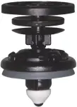 body car fastener POM / PA 66 BLACK. 10pc.