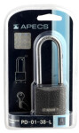 padlock PD01 38mm long staple 3 keys