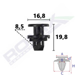 dowels in the package: 2 pcs suitable for: opel 