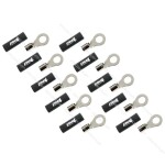 4 Connect 4-690961 M8 ring terminal 10mm², 10x black