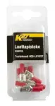 Receptacles red 6,3 MM, 10pc, male