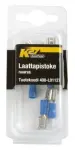 Receptacles blue 6,3 MM, 10pc, male