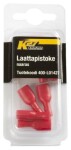 Receptacles red 6,3 MM, 10pc, male