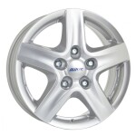 Alloy Wheel Alutec Grip Silver T, 160x6.5 5x120 ET50 middle hole 65