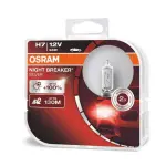 H7 12V 55W PX26D Night Breaker Silver +100% DUO 2pc 64210NBS