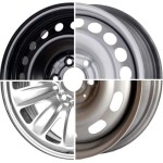 steel wheel KFZ, 15x5.5 ET middle hole 66