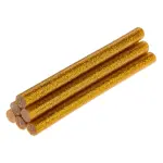glue sticks, 8 mm x 100 mm, gold brocade, 6 pcs