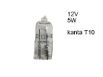 glass socket BULB 12V T10, W2.1x9.5d