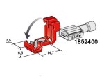 receptacle T model, red