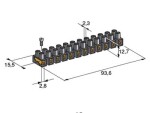 terminal block 2.5 mm2 black