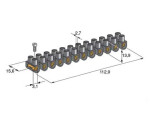 Klemmiliist 6.0mm2 black 10pcs/set