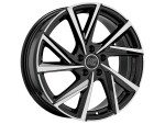 Alloy Wheel MSW 80-5 Gloss Black Full Polished 7x17" 5x112 ET46 middle hole 57.1