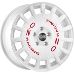 Alloy Wheel OZ Racing Rally Racing Race White Red Lettering 7.5x18" 5x112 ET50 middle hole 75