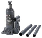 Bottle Jack, lifting capacity: 4000kg, minimum height lifting 180 mm, max height lifting: 350-390 mm, number pistons: 1, paint: black