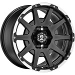 Alloy Wheel Sparco Dakar Matt Black Lip Polished+Rivets 7.5x17" 5x112 ET35 middle hole 73.1
