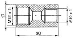 brake pipe connection M12X1/M10X1,25