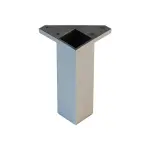 MÖÖBLIJALG ABS 40x40x150MM aluminium/plastic