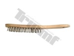 4-line wooden handle wire brush triumf