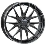 Alloy Wheel Breyton Race GTX Matt Black with Polished Lip 10x20" 5x112 ET35 middle hole 66.6