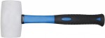 rubber hammer fibre handle 250g. white rubber part triumf