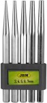 5-part. punch set 3-4-5-6-7mm steel45c jbm