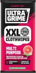 ultragrime xxl multipurpose grapefruit universal cleaning wipes 20pc/pack