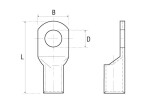 receptacle 25mm- hole Ø 10,5