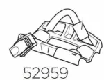 thule spare part for mounting the rear wheel holder of the bike rack (598)