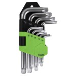 9pc. l-torx keys set t10-t50 short jbm
