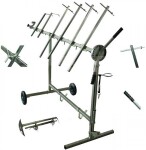 stand on wheels body parts for painting big jbm