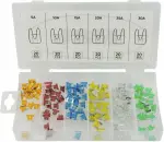 120-os. mini flat fuses set 5-10-15-20-25-30a jbm