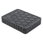 car lift rubber pad faceted 160x120x30mm jbm