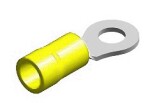 Receptacles aperture/silmusklemm yellow ø8.4mm blister 5pc m+