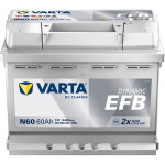 battery 12V 60AH/640A L- 242X175X190 DYNAMIC EFB