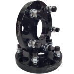 Spacer 20 mm 2 pcs 5x127 71.5 mm With Studs and Nuts M14x1.5 Black (NBA-5127-716-20-STUDS-M14x1.5B)