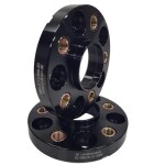 Spacer 20 mm 2 pcs 5x112 66.6 mm With Thread Holds M14x1.5 Black (NBA-5112-666-20-THREAD-M14x1.5B)
