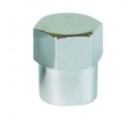 valve, cap / cover metal, chrome 1pc 