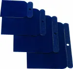 4 part. Putty knife set special plastic 50/80/100/120mm mipa