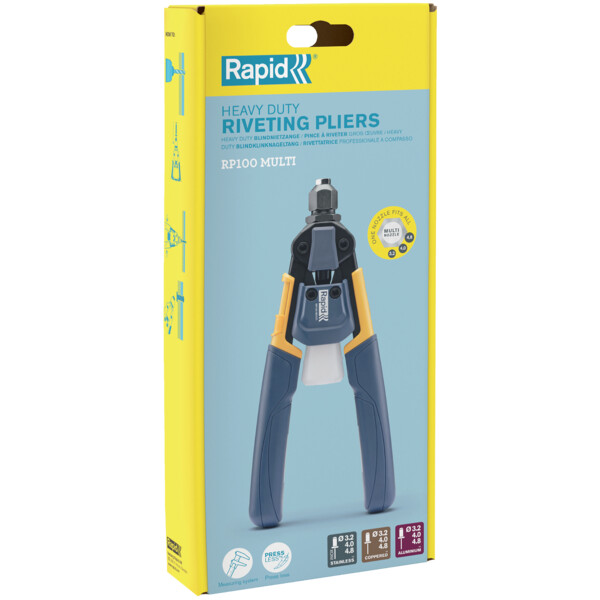 Hand Riveter RP100 Multi PressLess, two hand with joint, Rapid ...