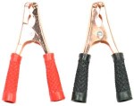 jumper cable clamps 50a 2pc black/ red